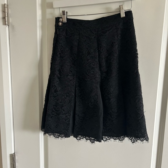 Tory Burch Black Lace Skirt Size 0 - Picture 7 of 8